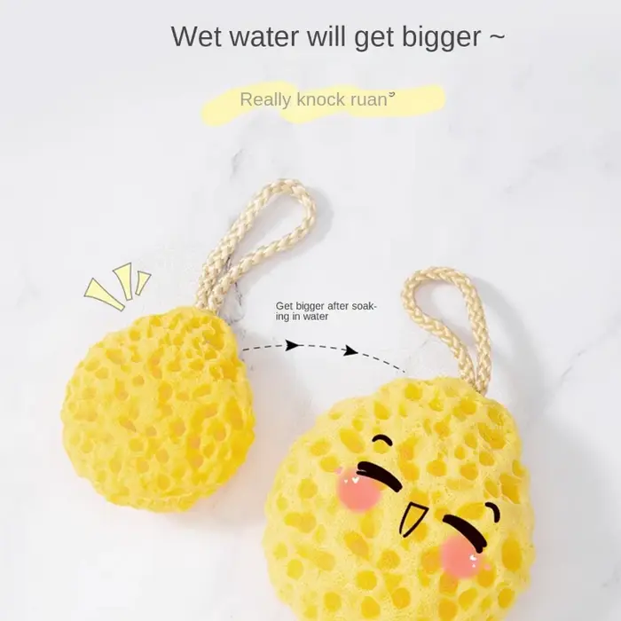 Boule éponge douche maille douce bébé - Nylon nettoyage corps gommage exfoliant - Salle bains