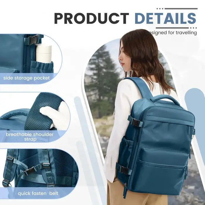 Sac de cabine Ryanair 40x20x25, sac à dos de compression sous vide pour homme, bagage à main, sac à 