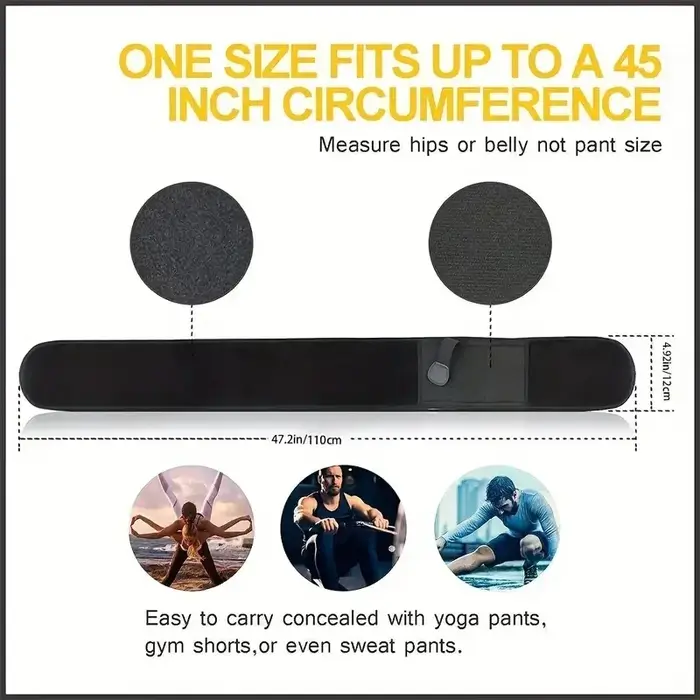 Ceinture de taille tactique pour hommes, pour transport dissimulé, étui pour pistolet de chasse/Fitn