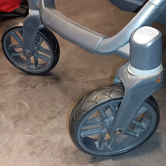 Pneu de roue avant pour poussette de la série Uppababy Vista, pneu en PU sans chambre à air, couvert