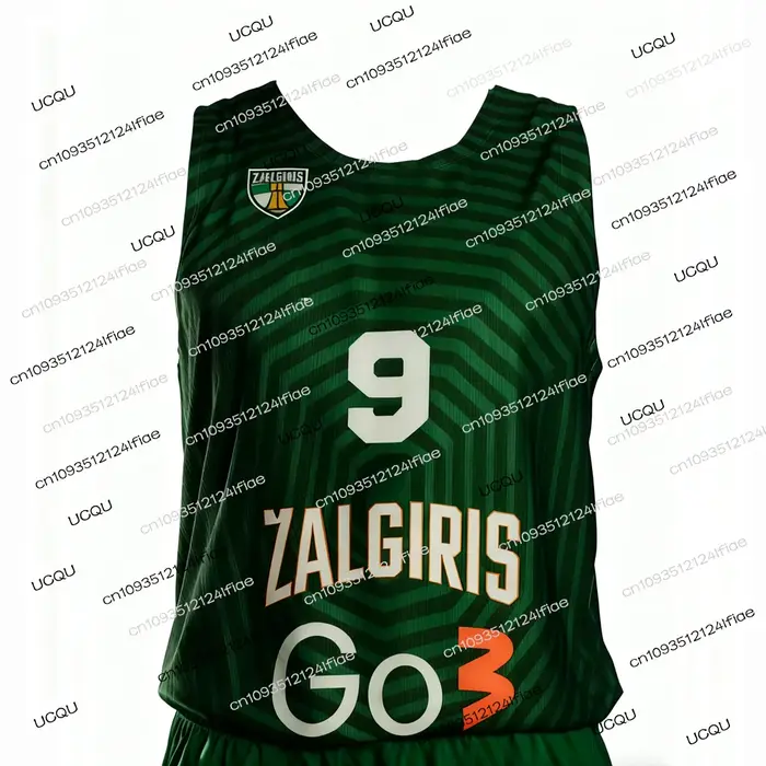 Maillot de basket-ball de compétition européenne Zalgiris Kaunas 2026 - Kit de maillot de basket-bal