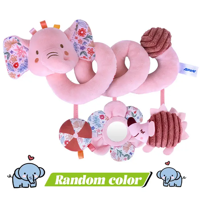 Jouets de siège de voiture en spirale, jouet de poussette pour bébés, hochets suspendus pour berceau