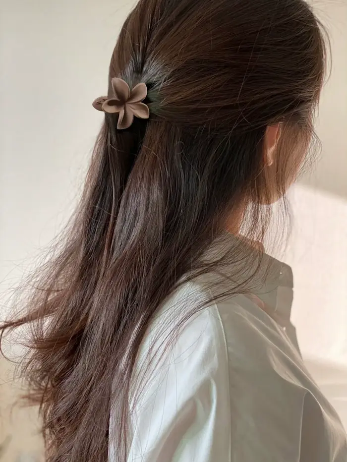 Pinces à cheveux multicolores à fleurs pour femmes et filles, 4 pièces, antidérapantes, mignonnes, a