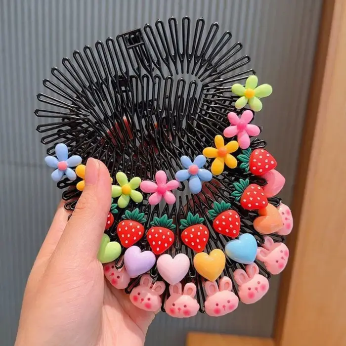 3 pièces d'accessoires pour cheveux pour filles, style Y2K, avec peignes étoiles colorés, bandeaux, 