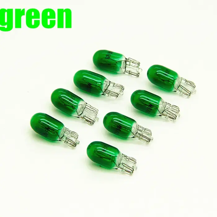 100 ampoules de voiture à filament unique T10 W5W 501 194, blanches, claires, en verre, 12V 5W W2.1x