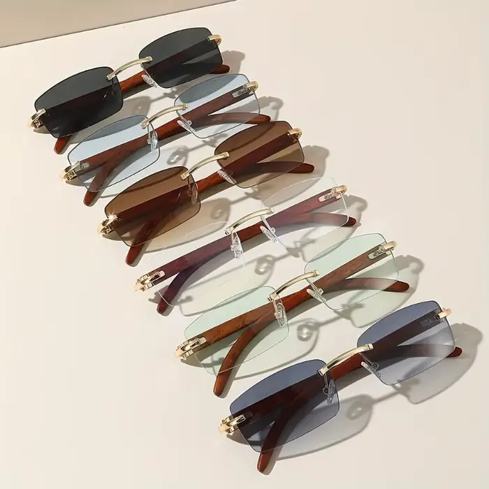 6 lunettes de mode rétro, accessoires photo de mode, lunettes décoratives pour hommes