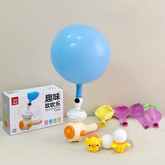 Jouet Montessori pour enfants avec sifflet, boule de soufflage flottante, boule de tuyau de soufflag