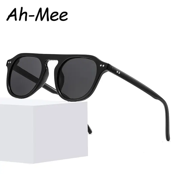 Lunettes de soleil ovales pour hommes et femmes, Vintage, marque de styliste, Punk, unisexe, Rivet S