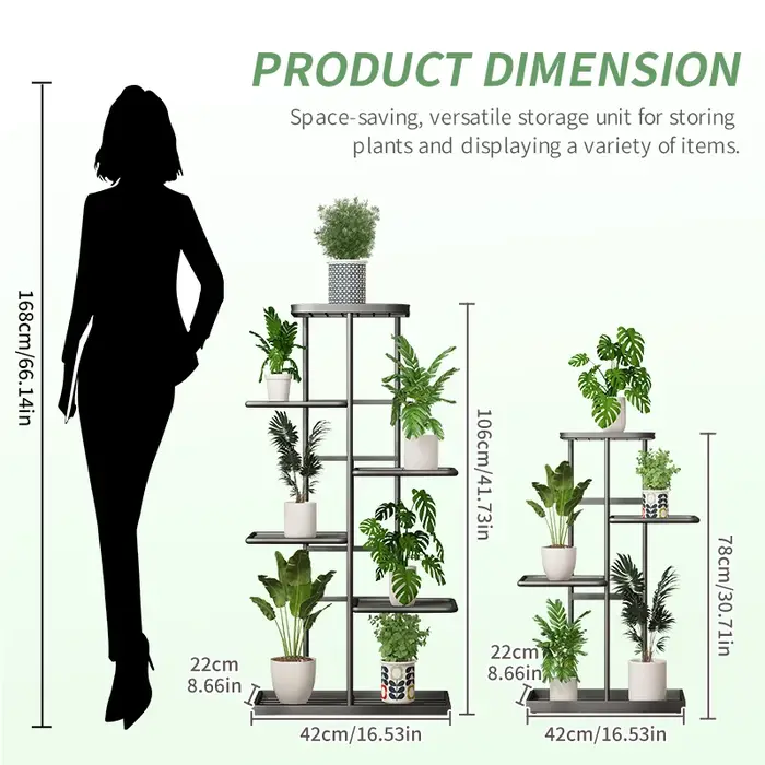 Support de plantes pour fleurs, support de fleurs, support de fleurs, pot de fleurs, étagère de rang