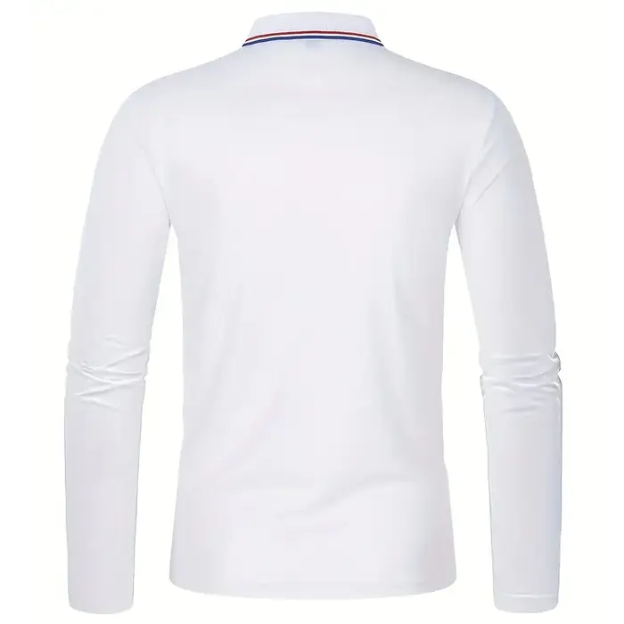 Hommes Printemps et Automne Casual Respirant Confortable Polo Vente Chaude De Mode Hommes D'affaires