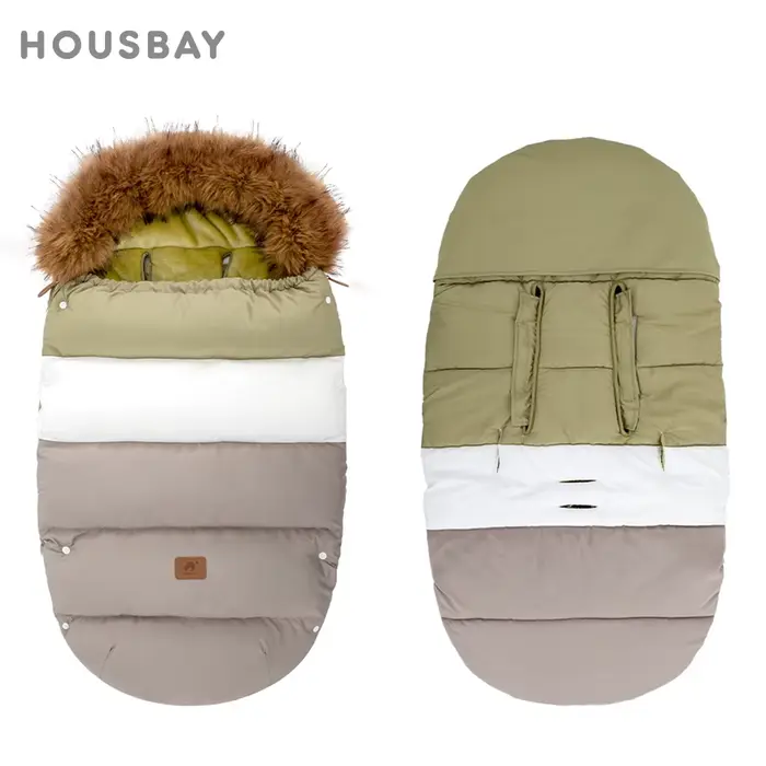 Chancelière de poussette pour bébé d'hiver 0-36 mois, enveloppe chaude coupe-vent pour landau univer