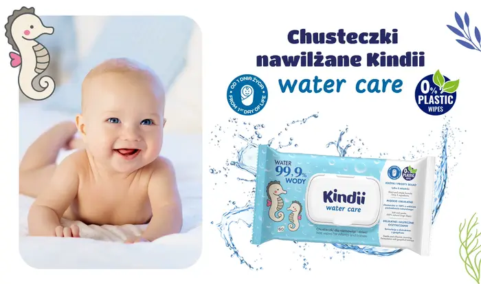 Kindi lingettes pour bébés et enfants 99.9% eau soin 60 pièces x16