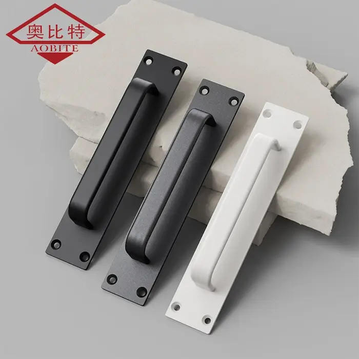 Poignée de porte sans perçage en alliage d'aluminium pour portes, fenêtres, portes coulissantes, portes coulissantes en verre et tiroirs d'armoire élégante pour la décoration intérieure et les occasions spéciales