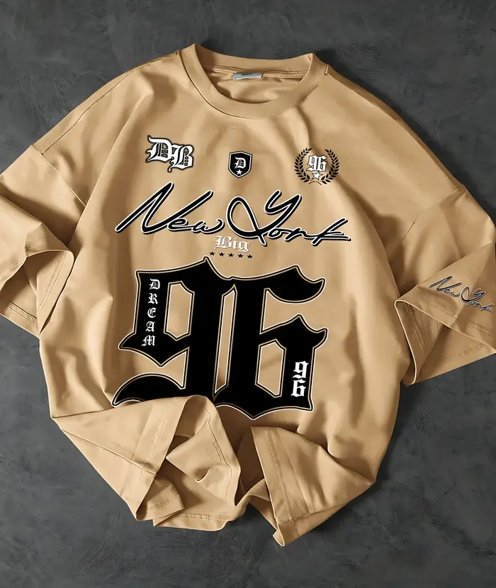 2025 nouveau à la mode 96 maillot imprimé numérique respirant col rond T-shirt en plein air séchage 