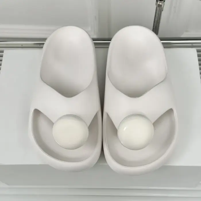 Tongs en cuir à bout rond pour femmes, pantoufles de qualité supérieure, sandales concises solides, 