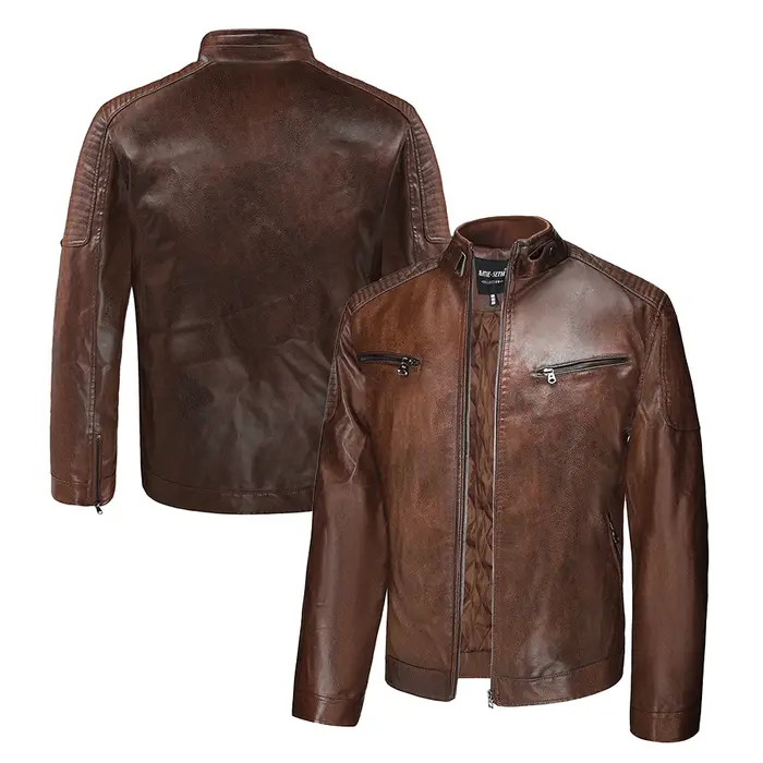 Veste de course en simili cuir, vestes de course de motard surdimensionnées, Streetwear unisexe