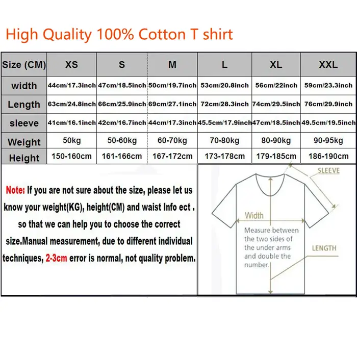 T-shirt homme et femme, en coton, de haute qualité, avec batterie