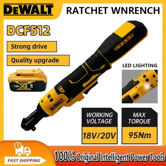 Dewalt DCF512 1/2 pouces clé à Angle droit à cliquet sans brosse LED pilote sans fil clé électrique 