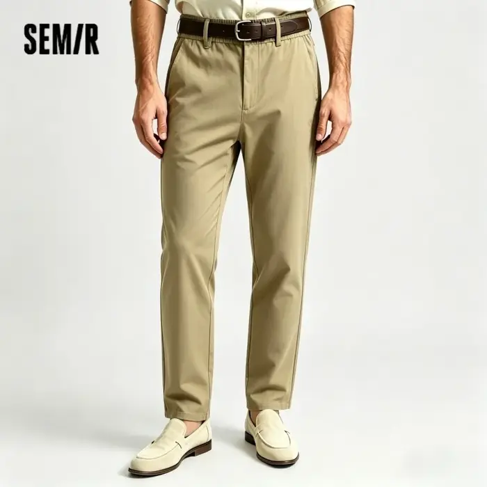 Semir pantalon à jambe droite hommes 2025 été nouveau polyvalent tenue décontractée