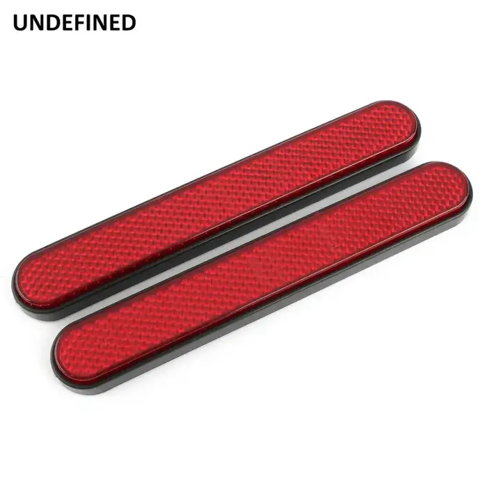 Réflecteur universel de moto pour Harley Sportster Dyna, couvercle de loquet de sacoche rectangulair