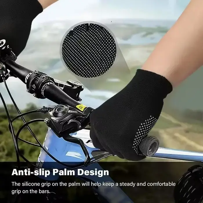 Gants en Nylon pour écran tactile pour hommes et femmes, antidérapants, respirants, demi-doigt, pour