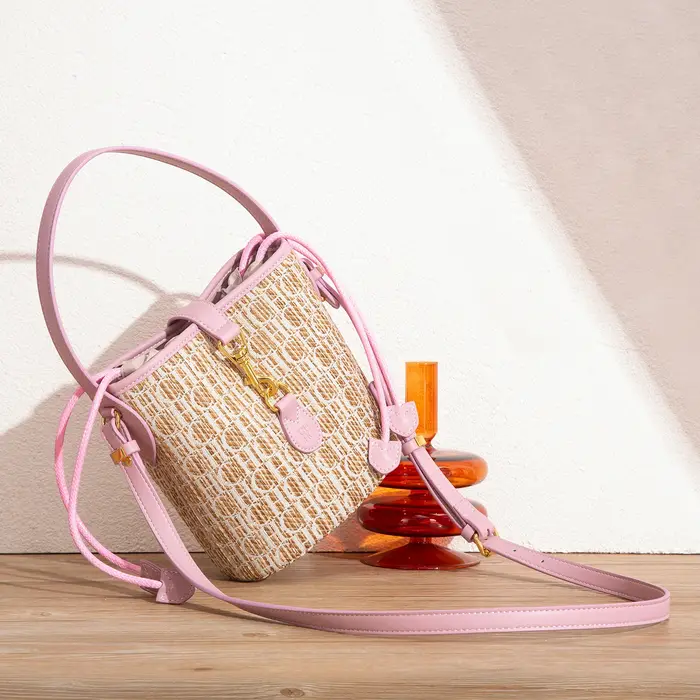 Sac de téléphone de vacances été nouveau sac à main tissé en herbe PP sac à bandoulière pour femme
