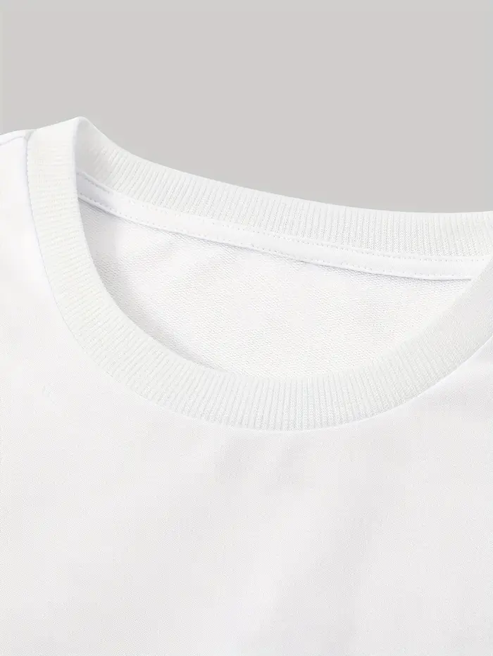 Nouveau T-shirt pour homme à motifs géométriques et en relief, style streetwear, idéal pour un usage