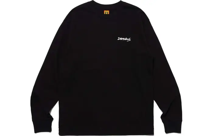T-shirt à manches longues à col rond avec impression au dos HUMAN MADE SS24, sweat-shirt unisexe en 