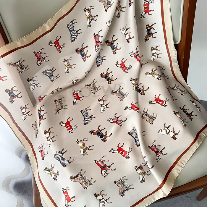 InjBag-Foulard Carré Imprimé pour Femme, Bandeau, Bandana, Grand Hijab, Nouvelle Collection d'Été