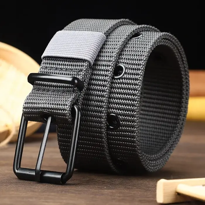 Ceinture en nylon avec broche pour hommes et femmes, ceinture en toile poreuse, ceinture chimbelt av