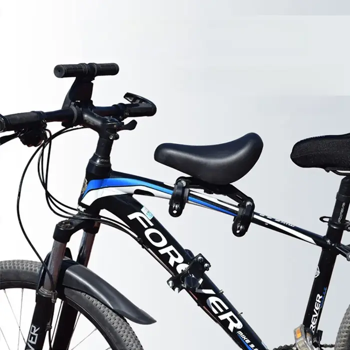 Siège bébé avant pour VTT, siège de vélo pour enfant, coussin d'assise avec absorption des chocs, siège de vélo sport