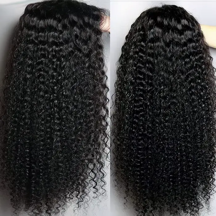Wiggogo 250 densité 30 pouces vague profonde frontale perruque Hd dentelle perruque 13X6 cheveux hum