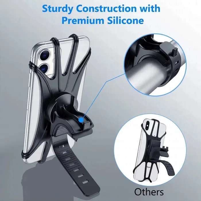 Support de téléphone portable pour vélo et moto adaptable à divers téléphones smartphones pour randonneurs et motards usage extérieur intérieur