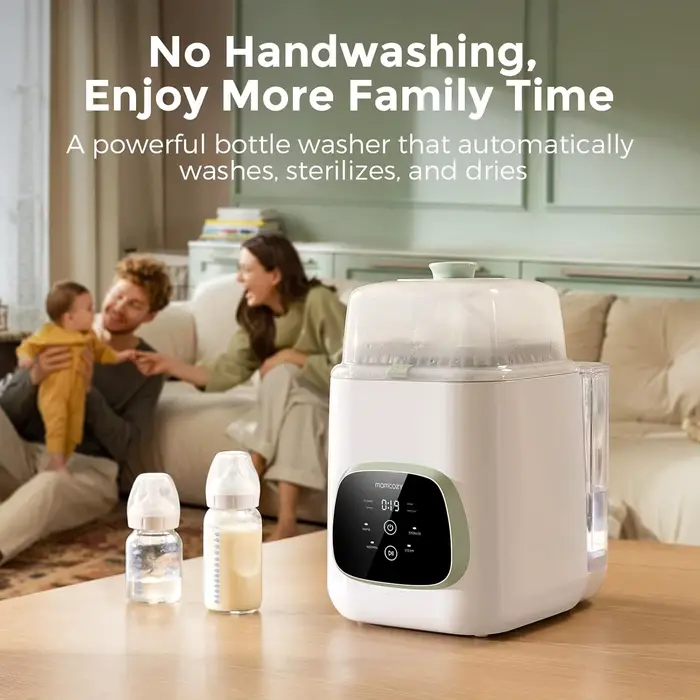 Momcozy Lave-biberon, stérilisateur et sèche-linge, machine de nettoyage tout-en-un pour biberons, p
