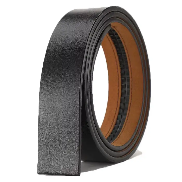 Nouveaux ceintures en cuir véritable pour hommes ceintures à boucle automatique hommes mode sans bou