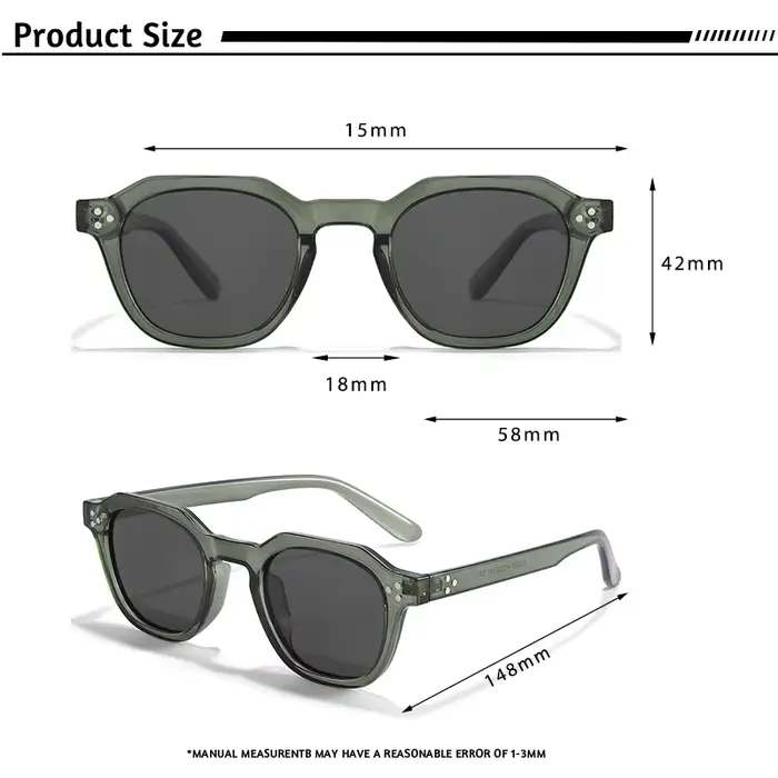 Caterside nouveau rétro polarisé hommes lunettes de soleil carré TR90 cadre femmes lunettes de solei