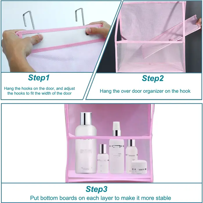 Sac de rangement suspendu à 4/6 niveaux, organisateur pliable, support sur la porte pour accessoires