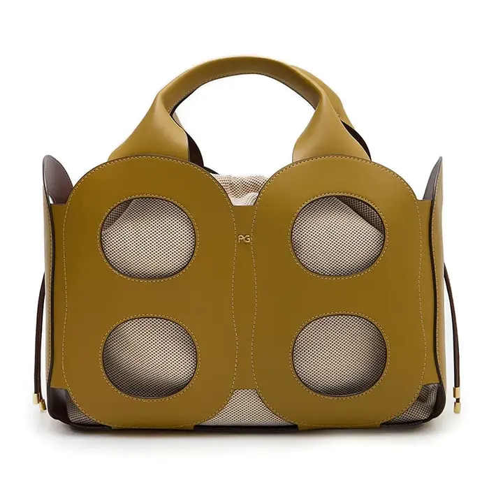 Sac à bandoulière PG pour femme en cuir grainé de qualité supérieure, sac fourre-tout élégant avec d
