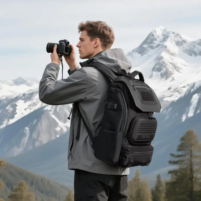 Ozuko sac à dos pour hommes sac de voyage multifonctionnel en plein air grande capacité étanche comp