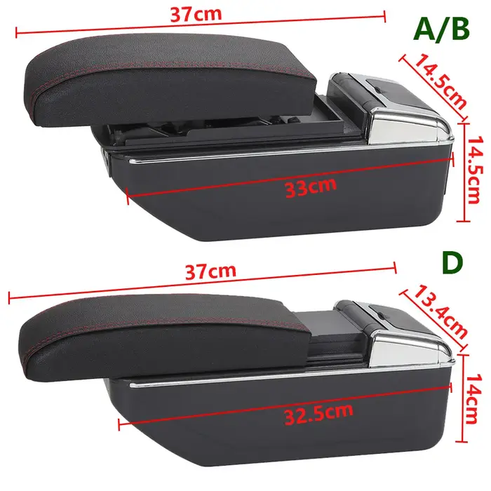 Boîte d'accoudoir pour Peugeot 208, boîte de rangement pour accoudoir de voiture 2019 – 2024, cendri