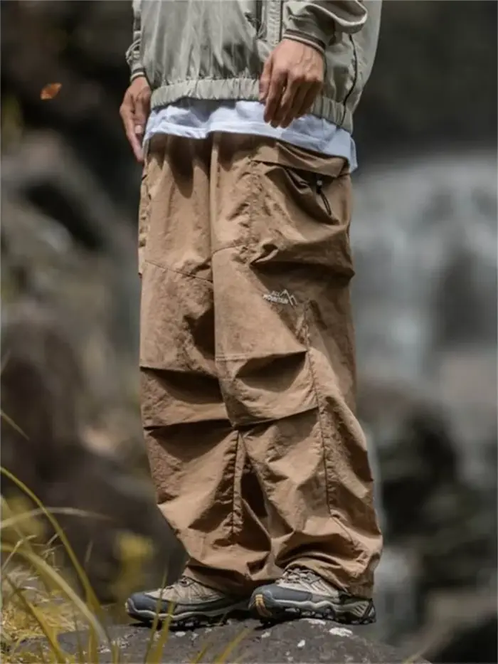 Pantalon de travail imperméable pour hommes, pantalon d'alpinisme Hip Hop, pantalon Harajuku décontr