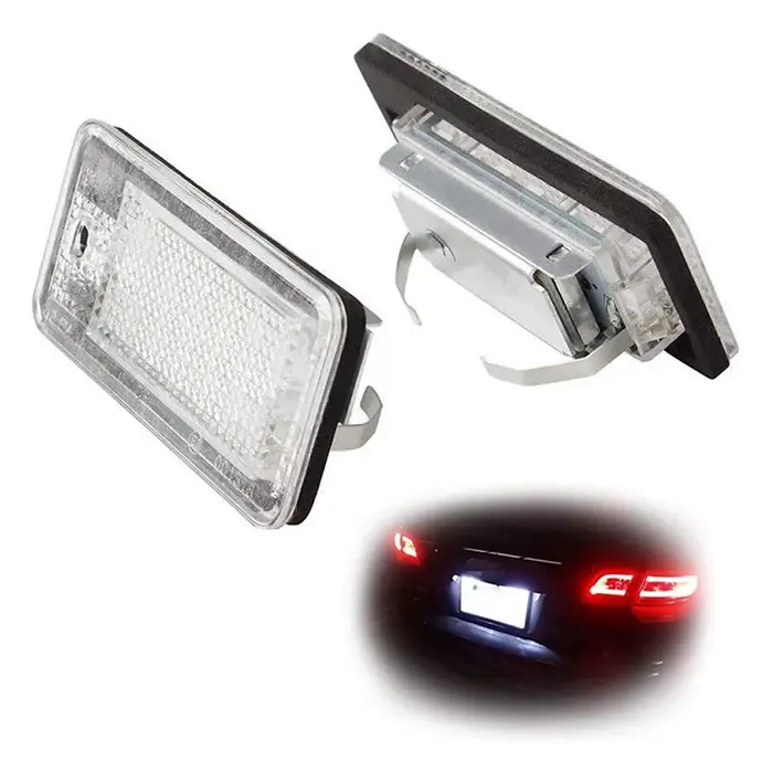 Lampe LED blanche pour plaque d'immatriculation de voiture, pour Audi A3 S3 8P A4 gods B7 A5 horizon