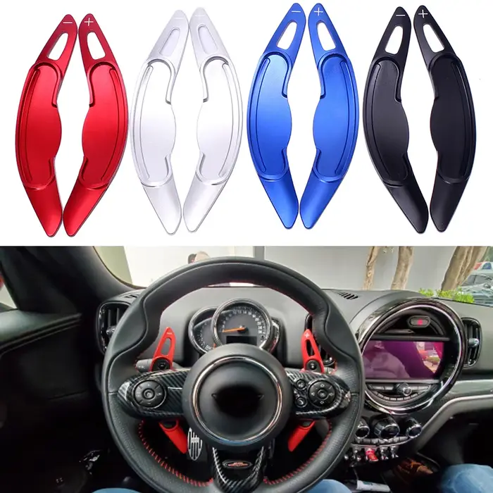 Couvercle d'extension de palette de changement de volant en aluminium, accessoires pour MINI Cooper 