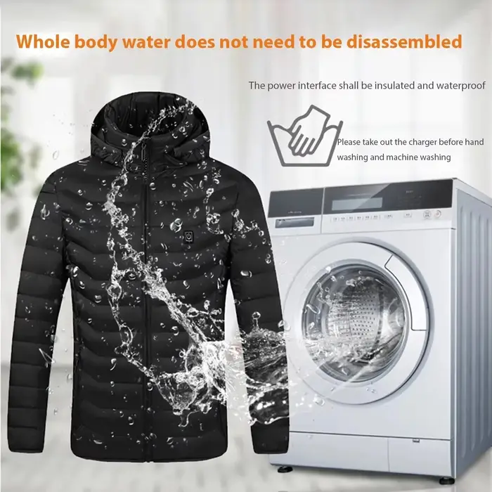 Veste chauffante USB pour homme, vêtement thermique pour l'hiver, vêtement de sport chaud, parka cha