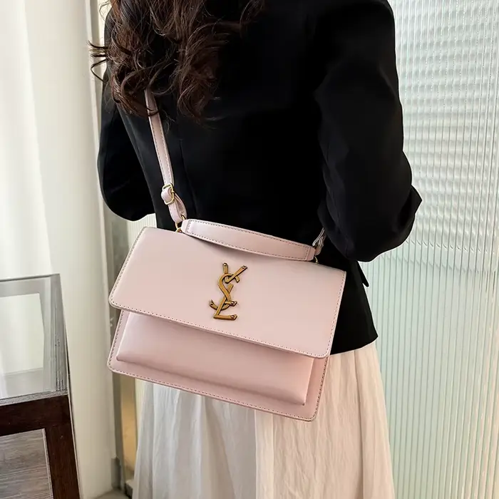 Sac Messager Femme de Marque de Luxe, Sac à Langer Élégant en Cuir, Design Minimaliste Grande Capaci