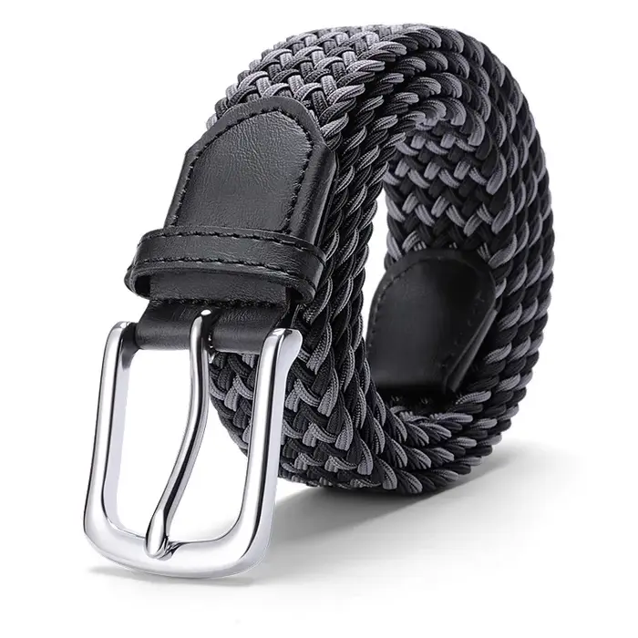 Ceinture tissée avec fouet polyvalent pour hommes et femmes, toile strucélastique, pantalon assresse