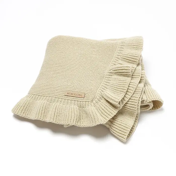 Couverture bébé tricotée 90x70cm réversible pour nouveau-né emmaillotage poussette sac nuit garçon fille confort sécurité usage quotidien occasions spéciales