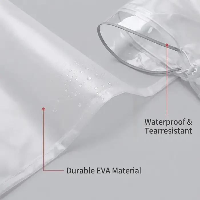 EVA imperméable pour vélo cyclisme Poncho sac à dos conception adulte vêtements de pluie bande réflé