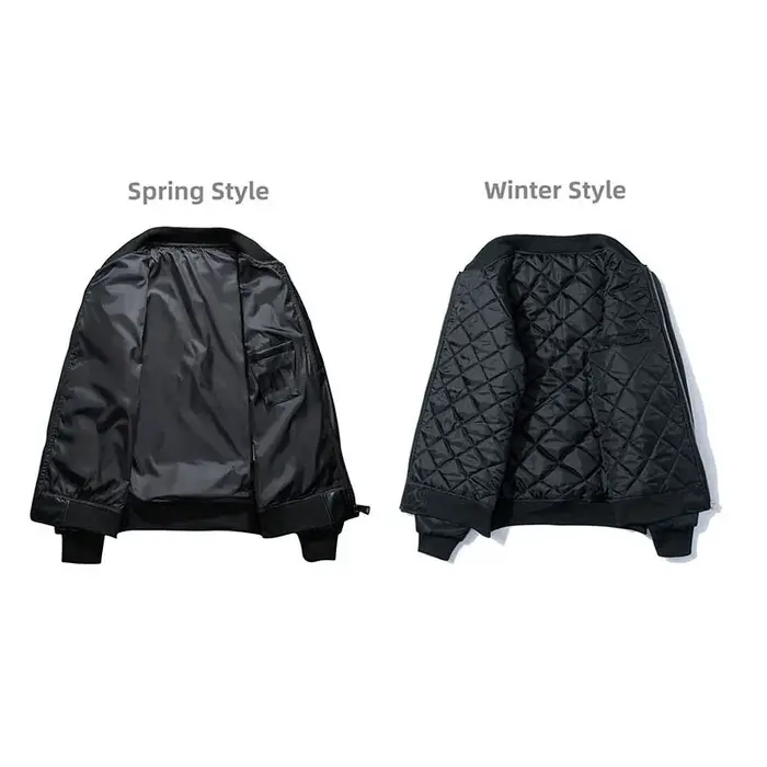 Printemps MA1 Bomber veste hommes militaire surdimensionné coupe-vent vol pilote manteau mâle Street