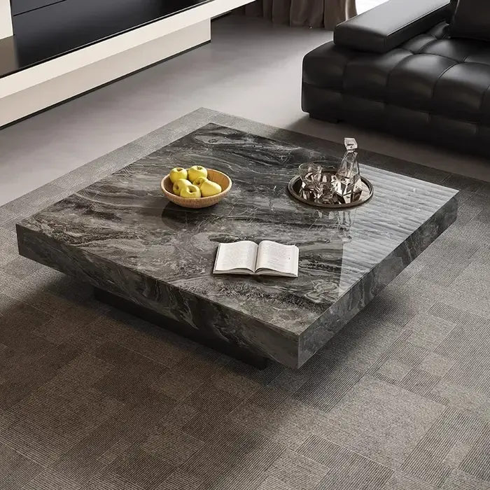 Table basse minimaliste Unique de luxe design moderne Table basse nordique esthétique debout mobile 
